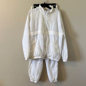 Vintage Nike Wind Suit, White, Size XL (16/18)